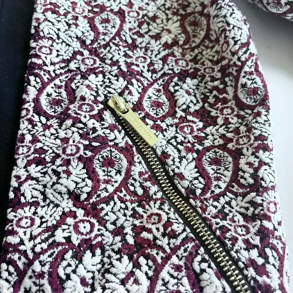 Michael Kors Paisley Jacquard Zip Jackets XS